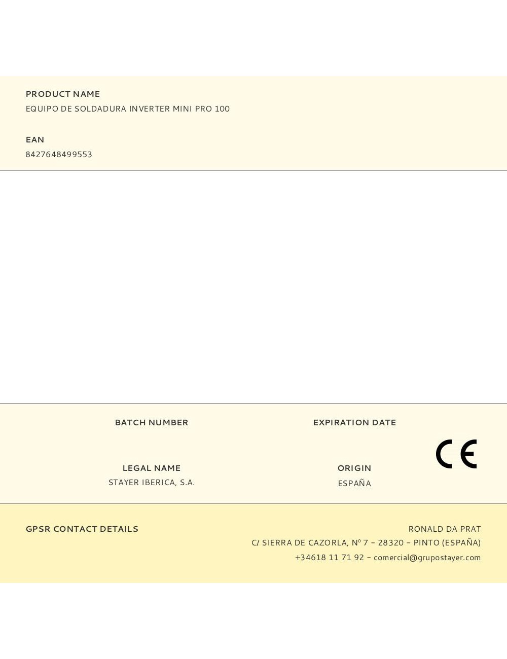 Equipo de soldadura inverter mini pro 100