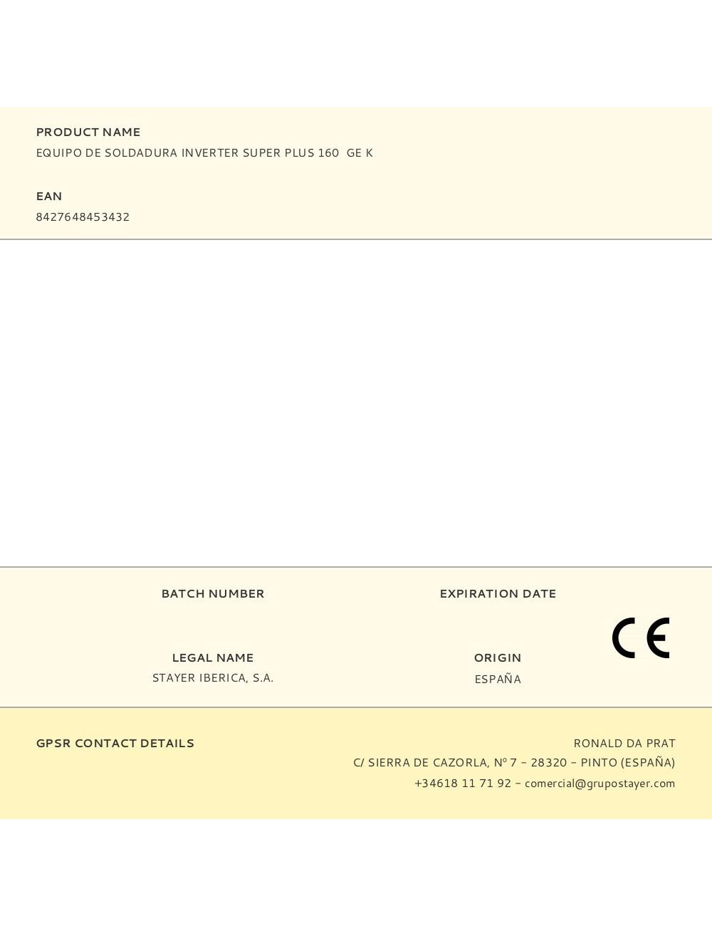 Equipo de soldadura inverter super plus 160 ge k