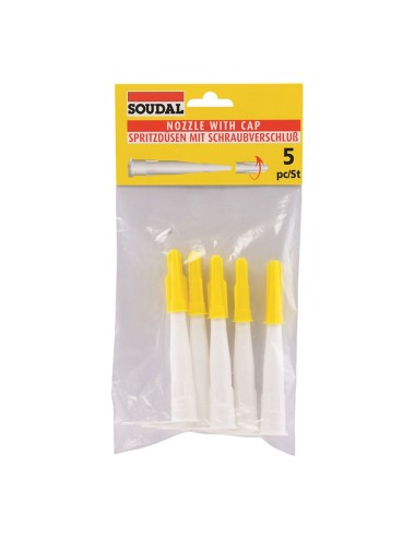 Cánula para silicona, 5 uds