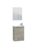 Mueble 40 1 puerta+ espejo + lavabo compact
