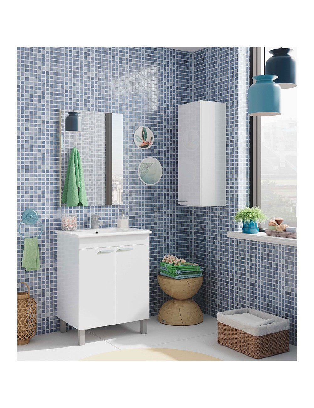 Columna baño 30 1 puerta suspendida koncept