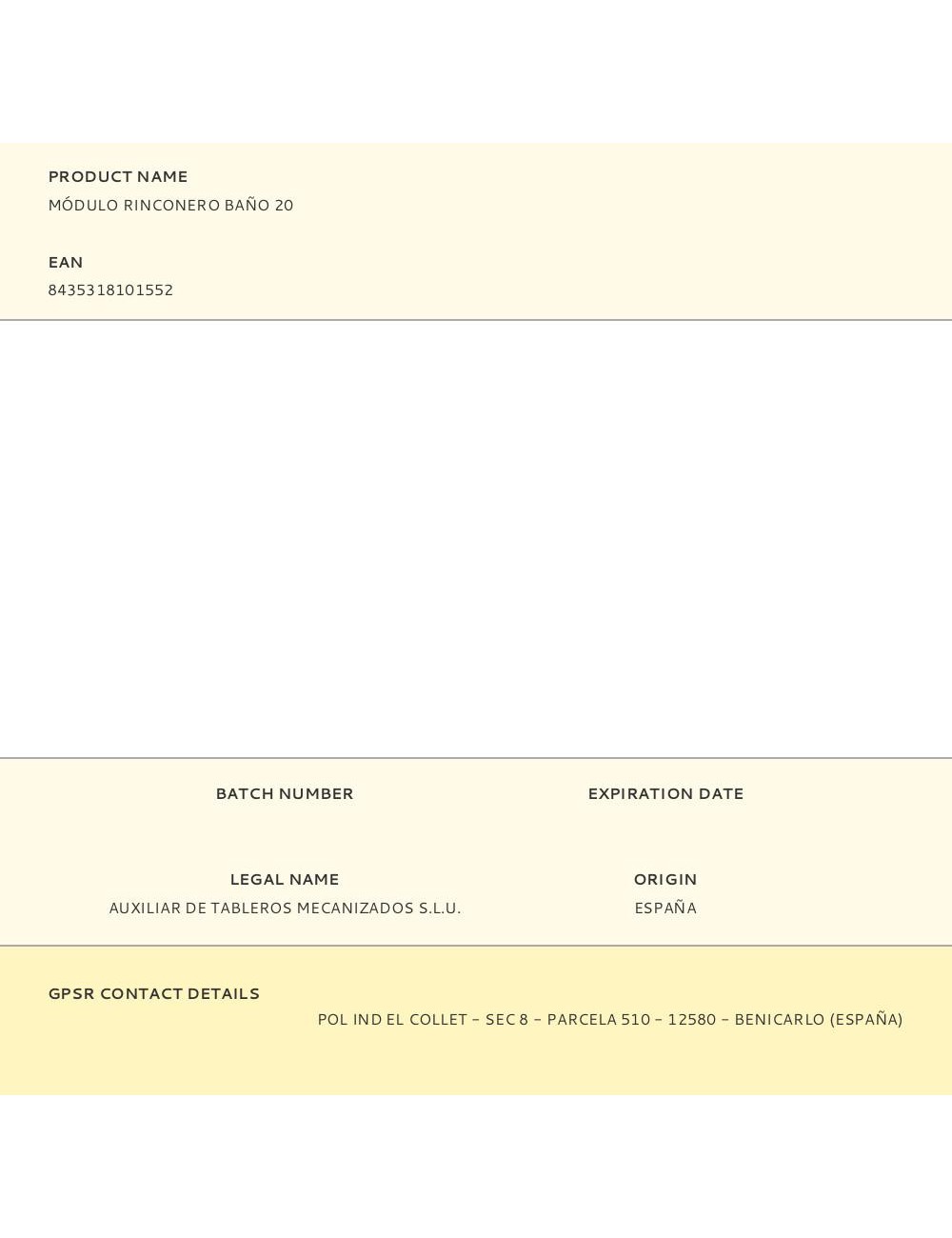 Módulo rinconero baño 20