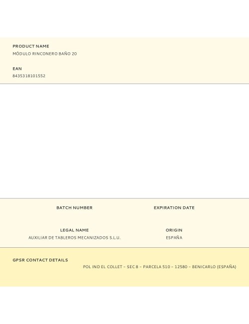 Módulo rinconero baño 20