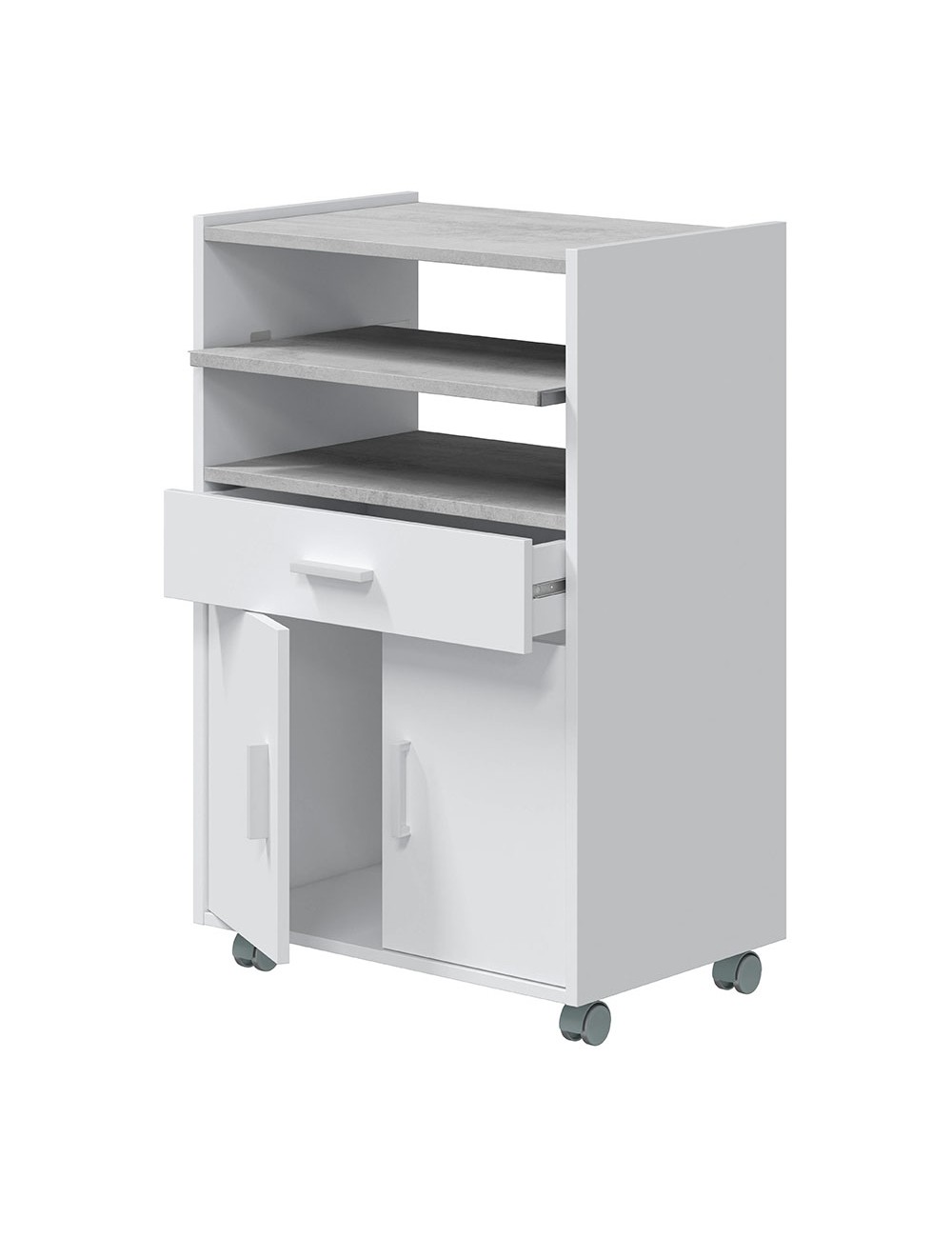 Mueble microondas 1cajón + 2puertas 59 x 40 x 92 cm tidy