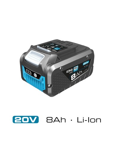 Bateria li-ion 20 v 8.0 ah 12,5 x 8 x 7 cm