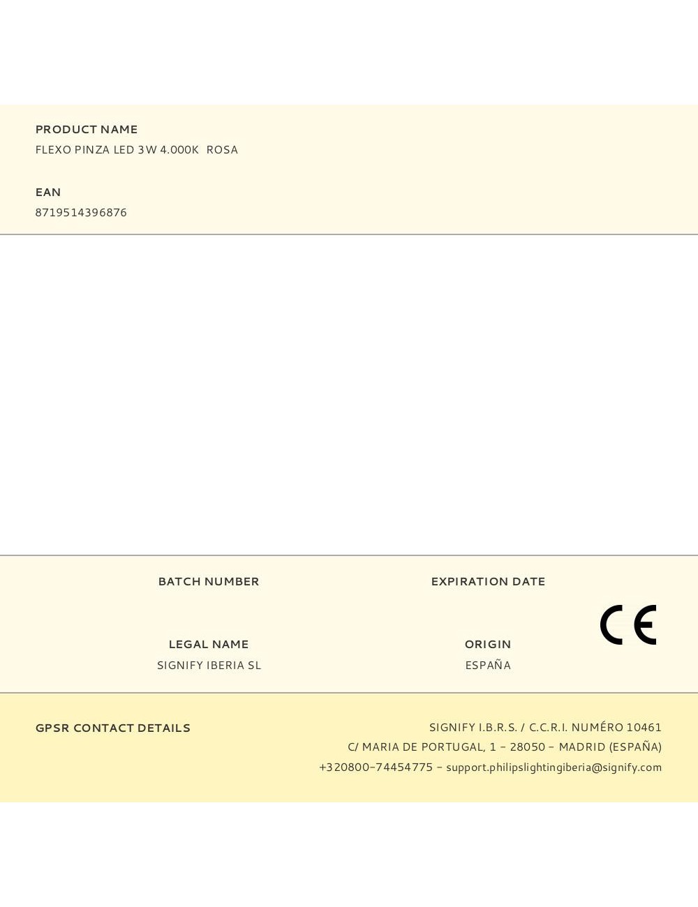 Flexo pinza led 3w 4.000k rosa