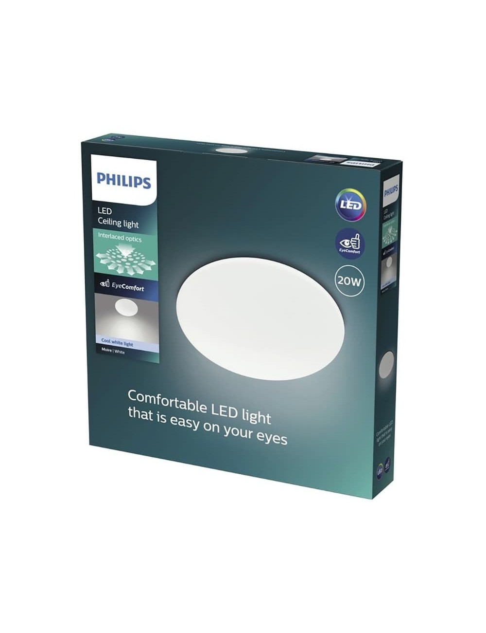 Plafón led circular moire 20 w 4000 k 2300 lm ø38 x 5 cm