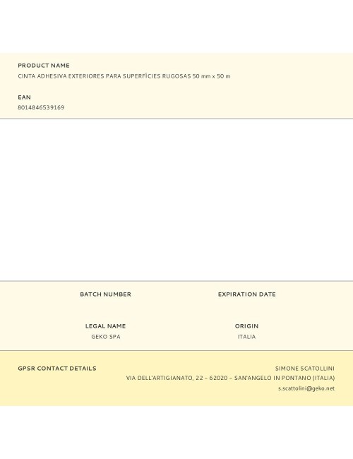 Cinta adhesiva exteriores para superfícies rugosas 50 mm x 50 m