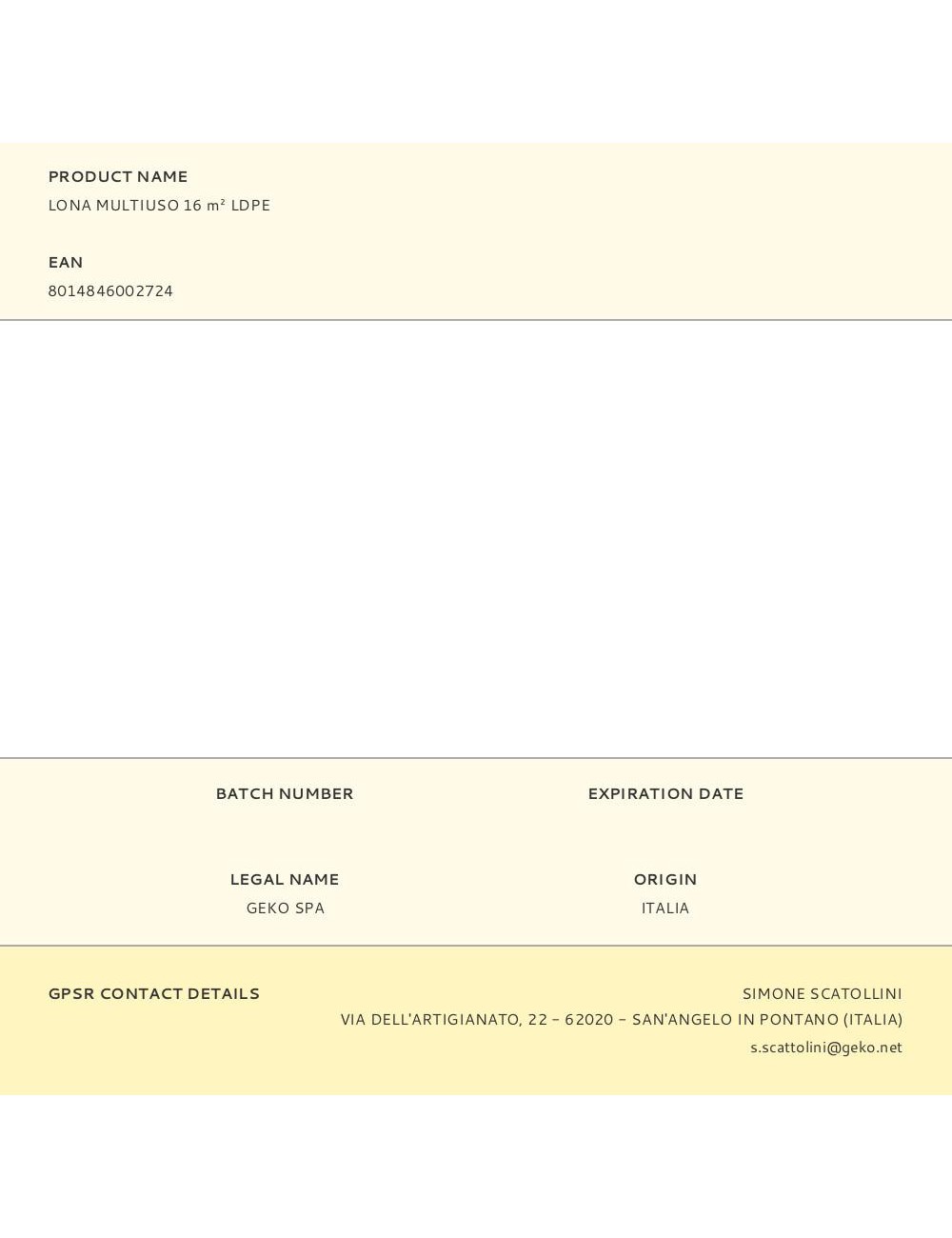 Lona multiuso 16 m ldpe