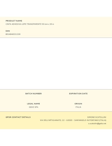 Cinta adhesiva ldpe transparente 50 mm x 30 m