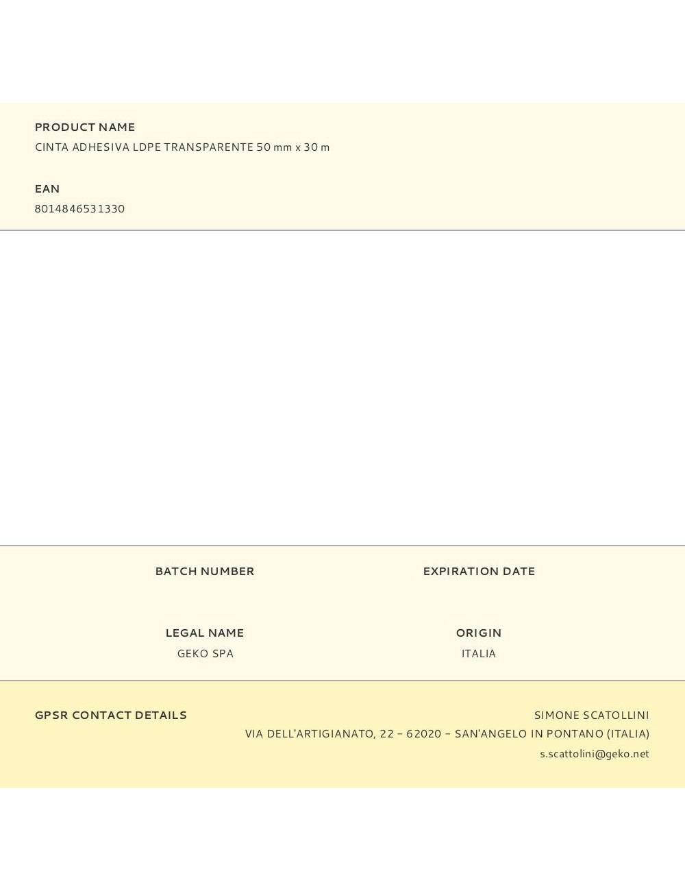 Cinta adhesiva ldpe transparente 50 mm x 30 m