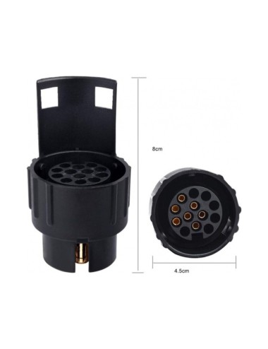 7conector remolque 13-7 pines 12v