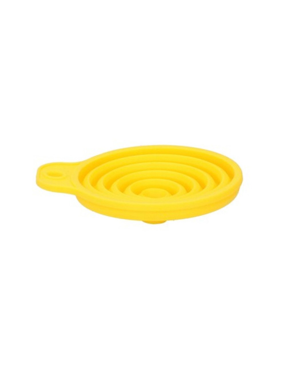 Embudo plegable amarillo para automóviles, ø9x10cm.