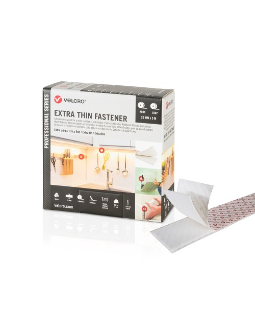 Cinta adhesiva extrafina blanca 20 mm x 5 m