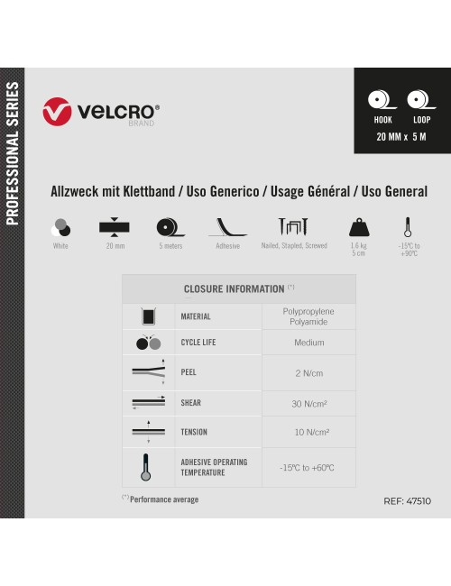 Cinta adhesiva extrafina blanca 20 mm x 5 m