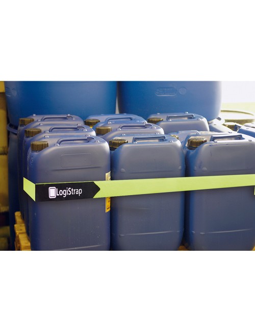 Correa logistrap, amarilla, pack 2 unidades, 50mm x 4m