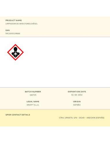 Limpiador de inyectores diésel