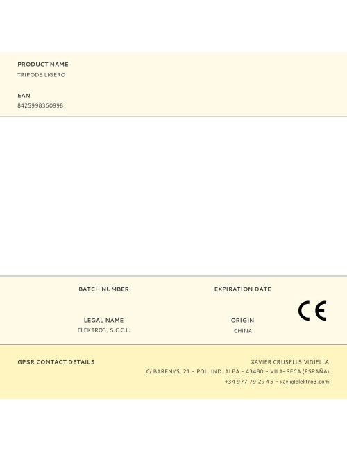 Tripode ligero