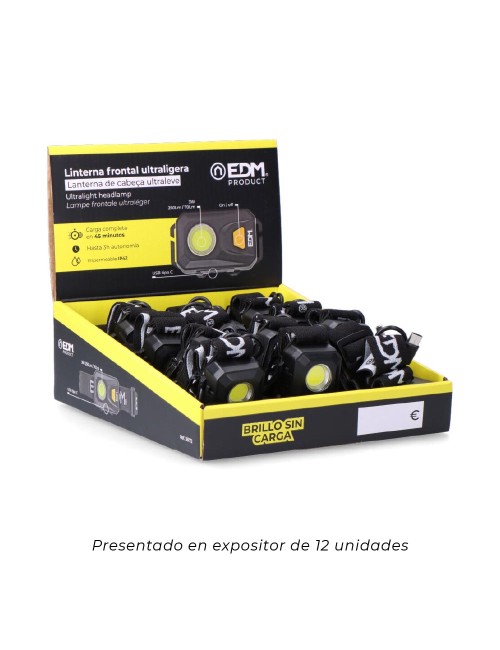 Linterna frontal ultraligera 250 lm