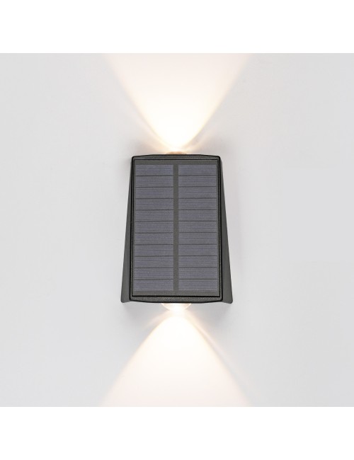 Aplique solar led 100lm 2w 3.000k
