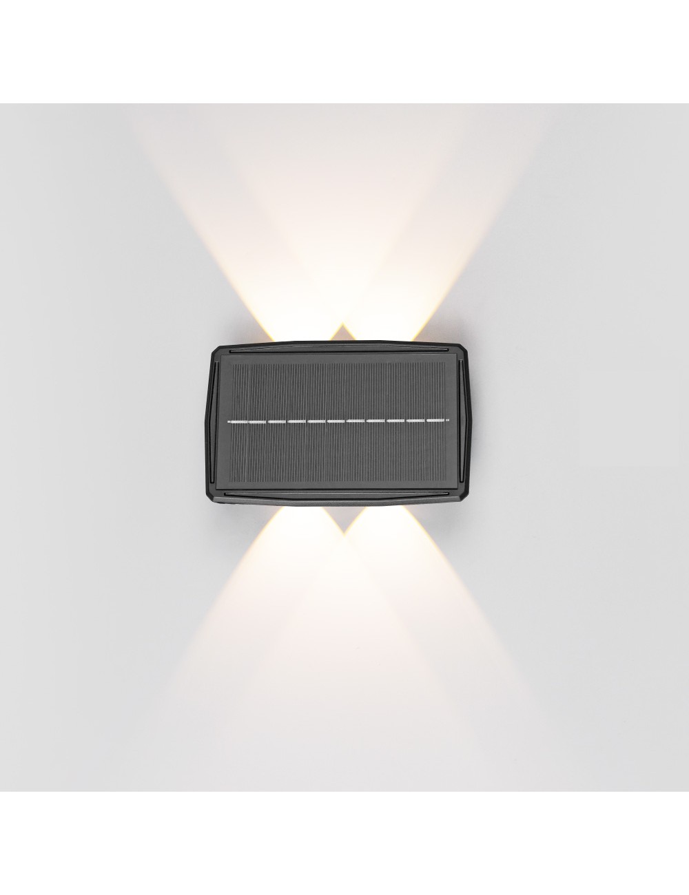 Aplique solar led 200lm 4w 3.000k