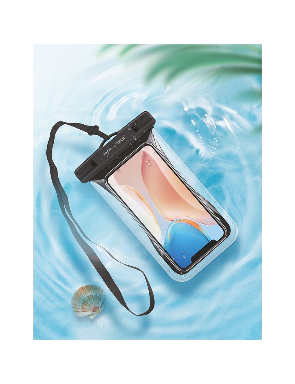 Funda impermeable flotante tpu ipx8 negra