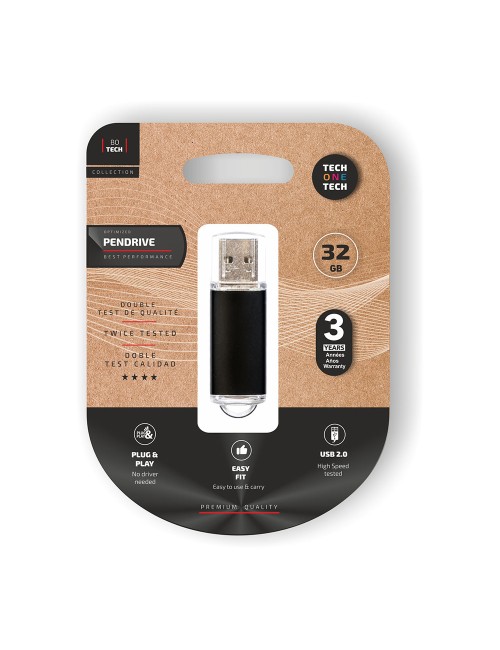Basic black pendrive 32 gb memoria usb