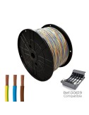 Cablecillo trenzado h07z1-k 3 g 1,50 mm 3 colores, 300 m. (bobina grande)