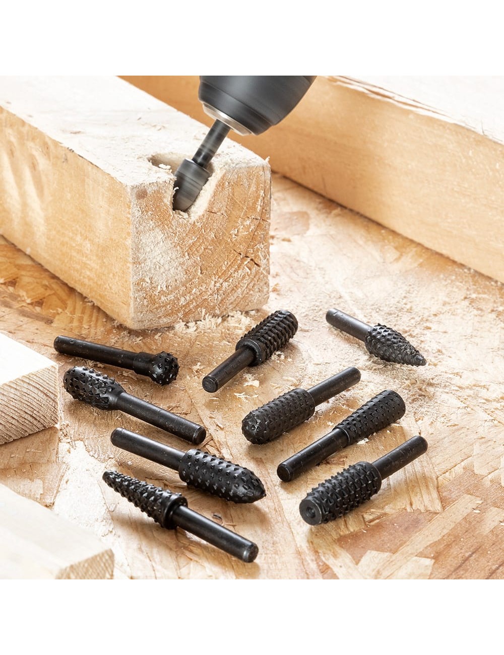 Set de fresas para taladro 10 piezas