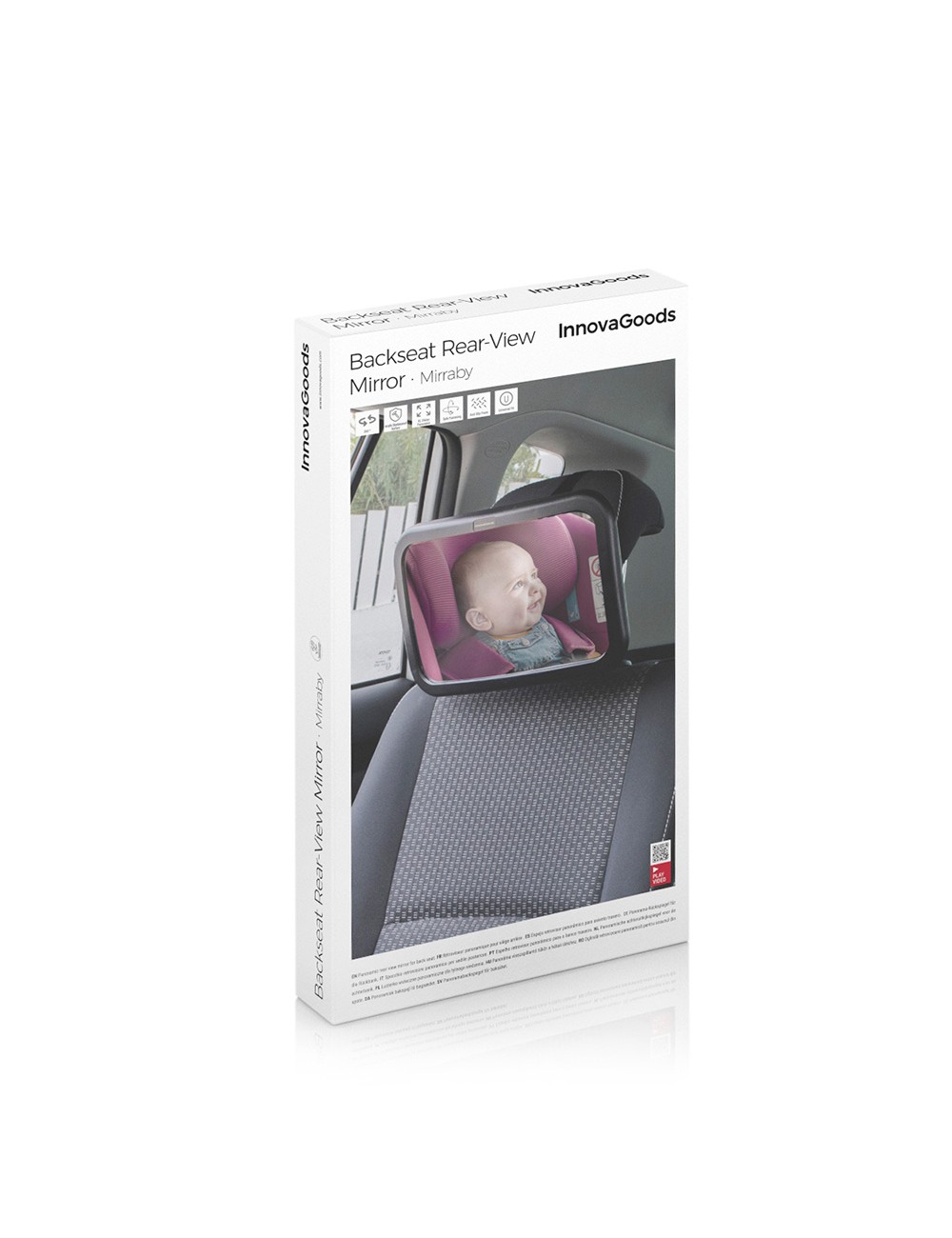 Espejo retrovisor de bebé para asiento trasero