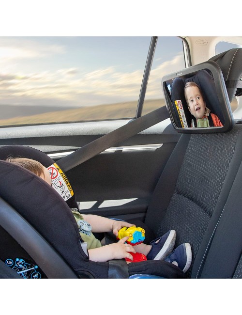 Espejo retrovisor de bebé para asiento trasero