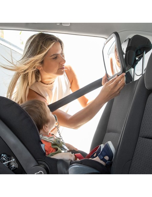 Espejo retrovisor de bebé para asiento trasero