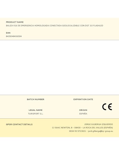 Baliza v16 de emergencia homologada conectada geolocalizable con dgt 3.0 flashled