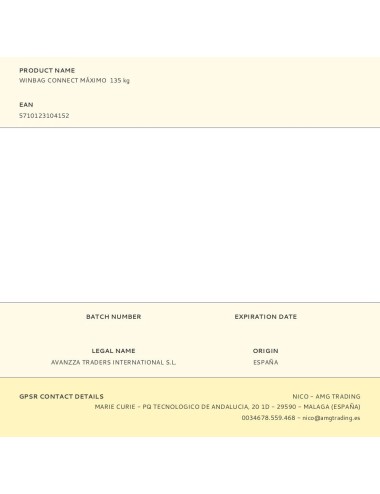 Cojín cuña winbag connect máximo 135 kg