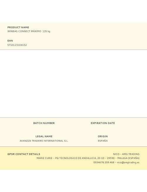 Cojín cuña winbag connect máximo 135 kg