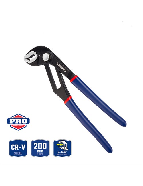 Alicates pico de loro cr-v pro, ajuste rápido, 200 mm