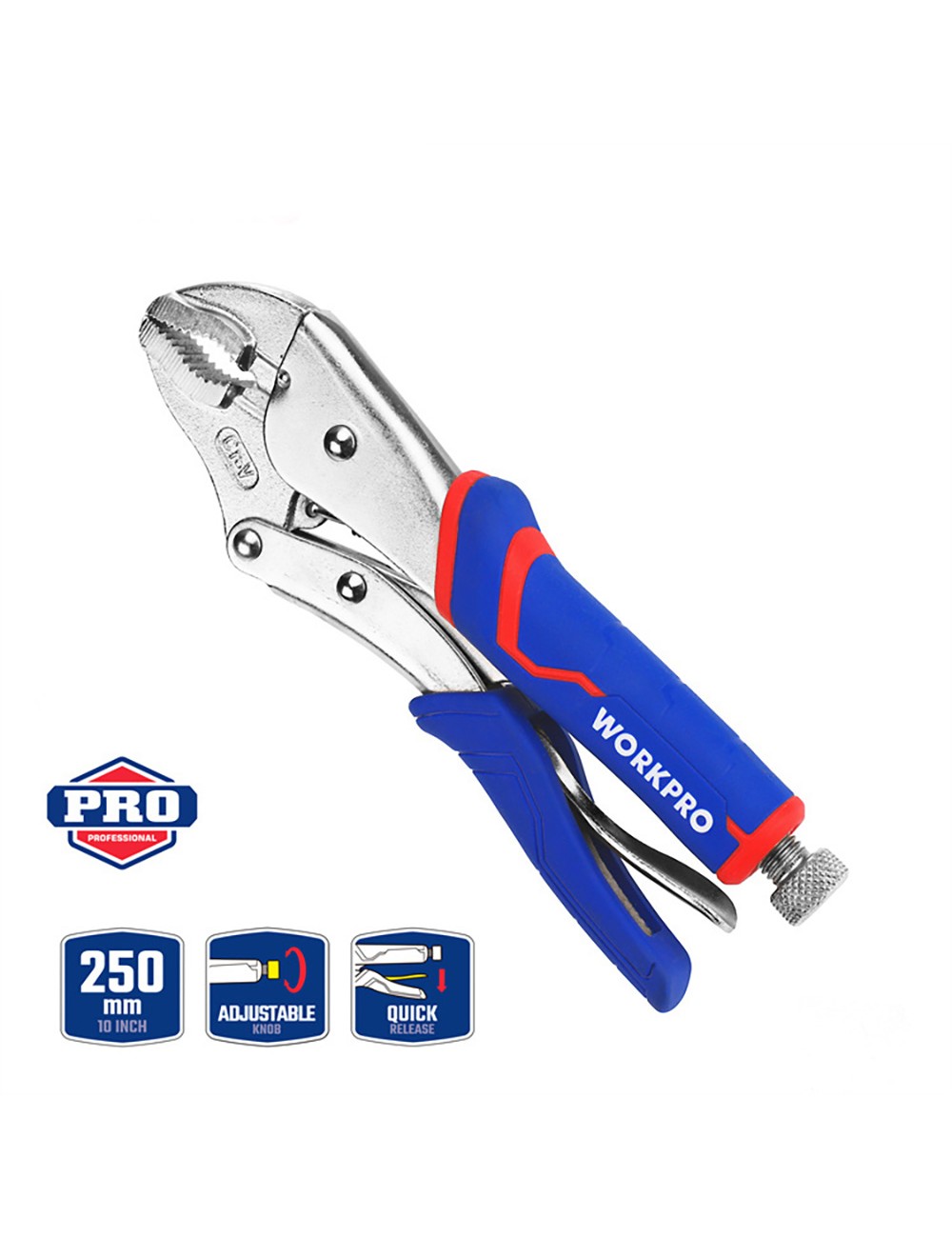 Alicates de presión pro cr-m, 250 mm