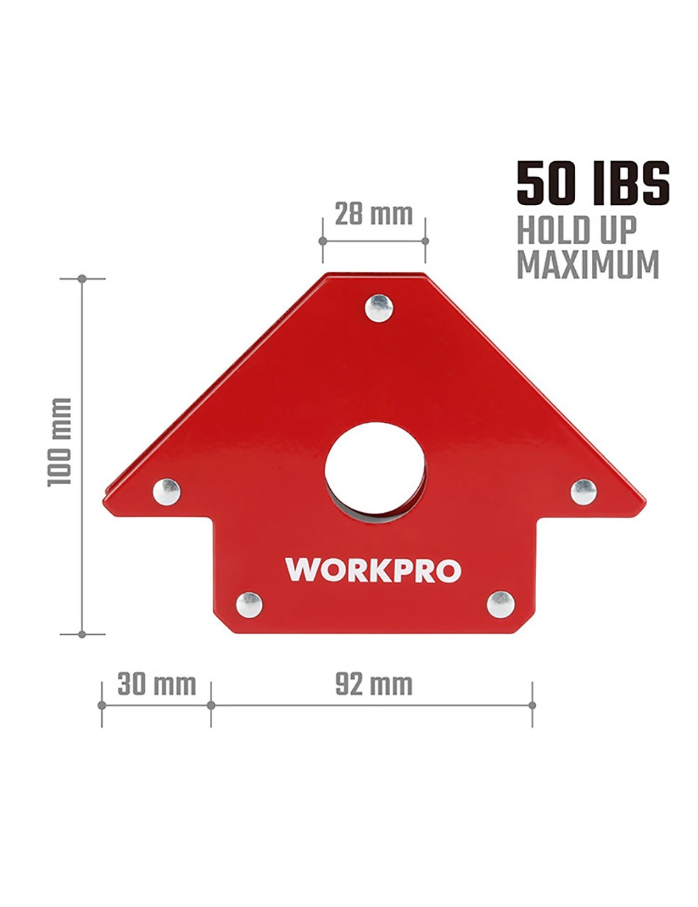 Escuadra magnética de soldadura 100 mm