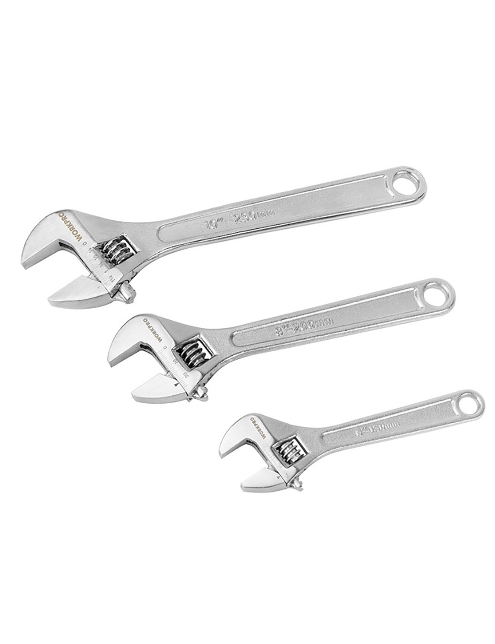 Llave ajustable 150, 200 ,250 mm. juego 3 unidades