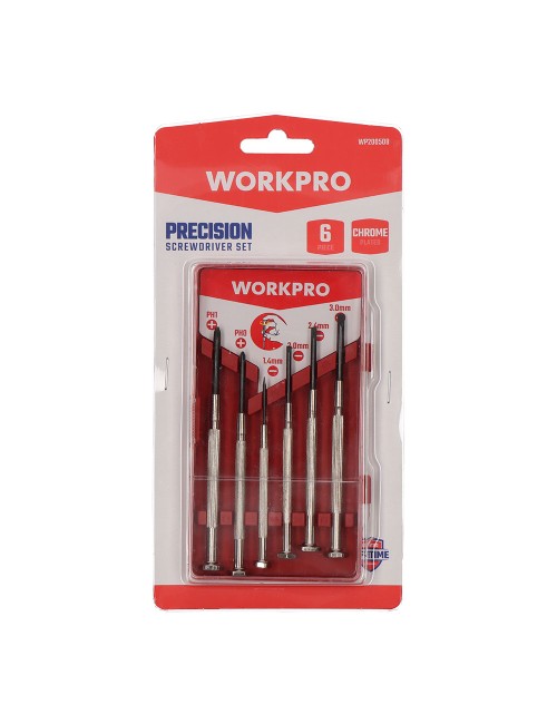 Destornilladores de precisión, 6 piezas