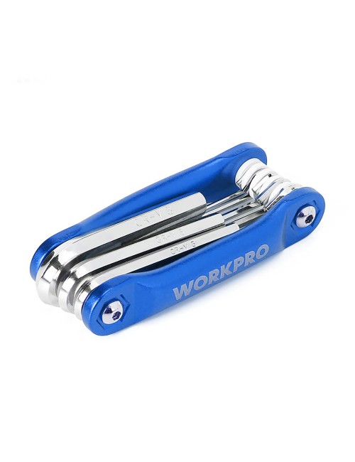 Juego de 8 llaves allen plegables (métrico)