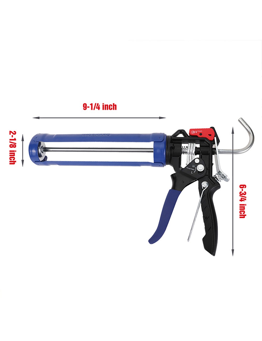 Pistola selladora trabajo pesado 230 mm