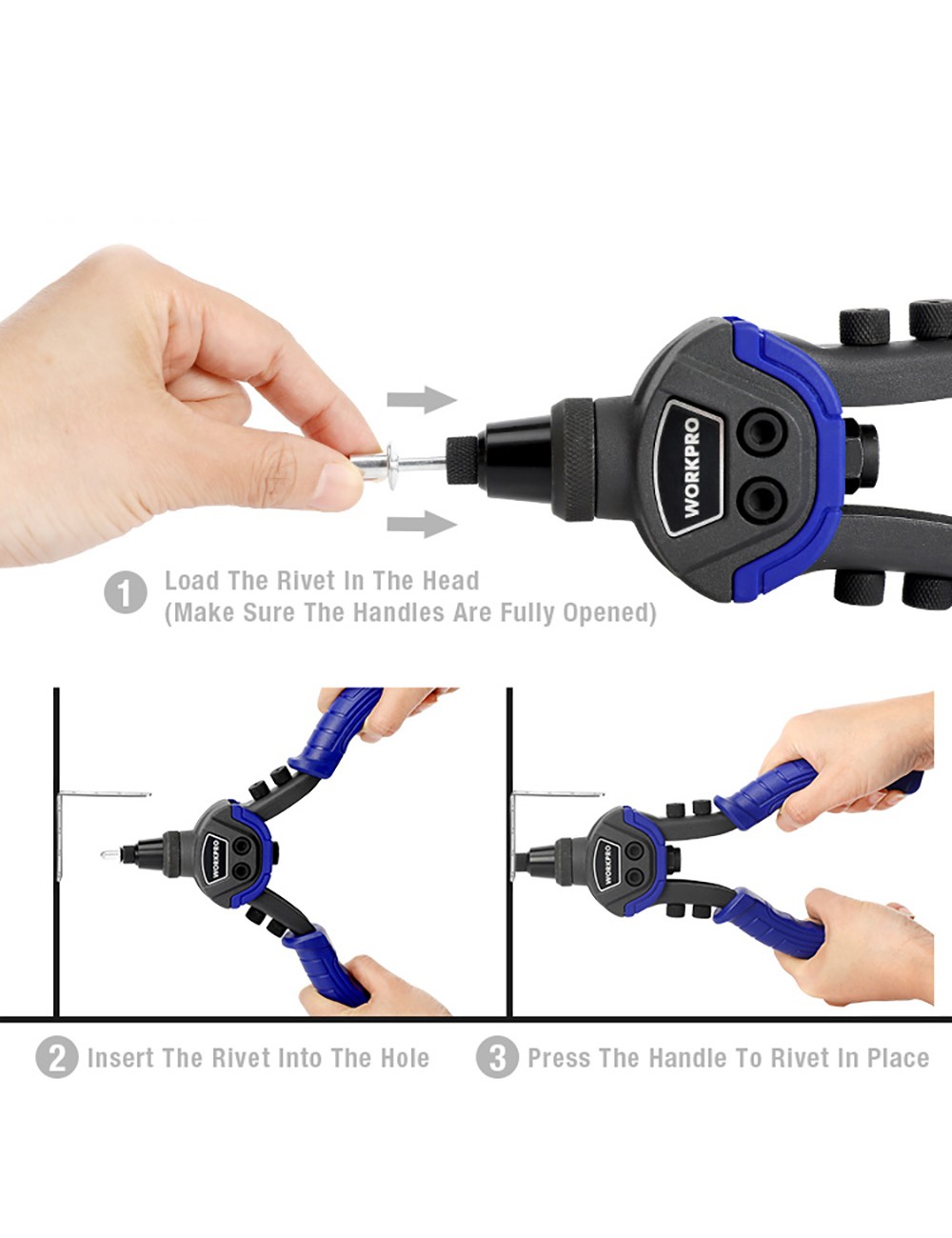 Remachadora manual 250 mm (10")