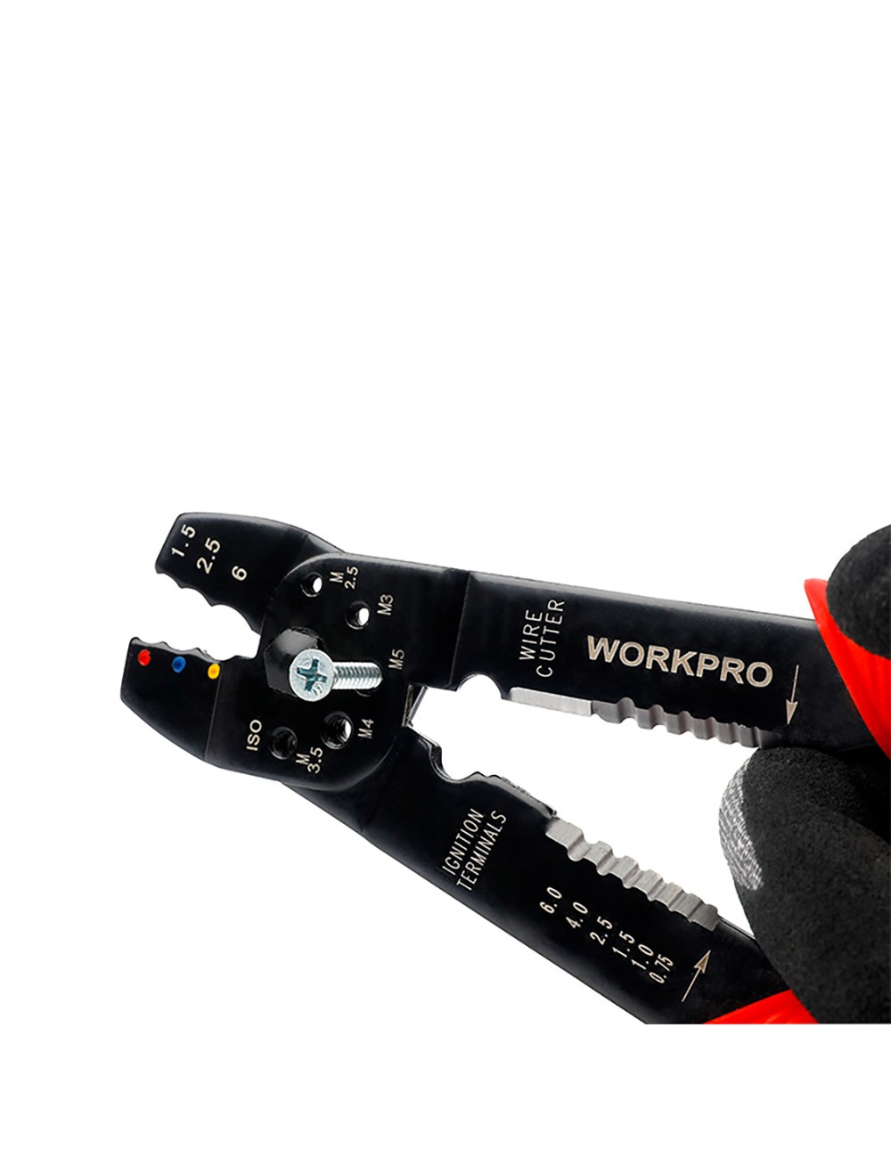 Crimpadora pelacables, multiusos, 200 mm