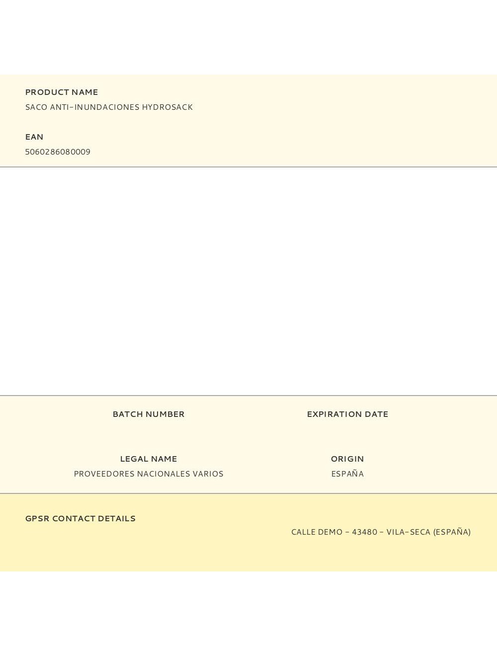 Saco anti-inundaciones hydrosack