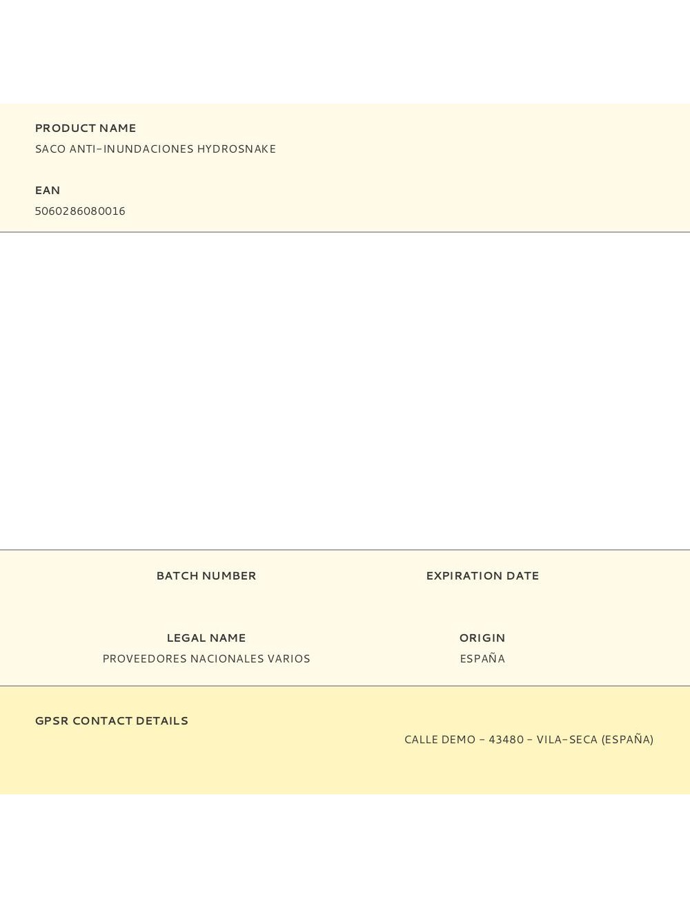 Saco anti-inundaciones hydrosnake