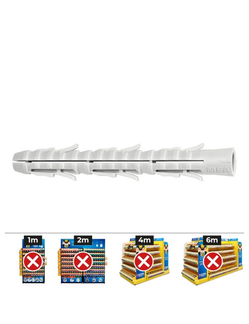 Taco largo standard fl 6-60, caja 100 uds