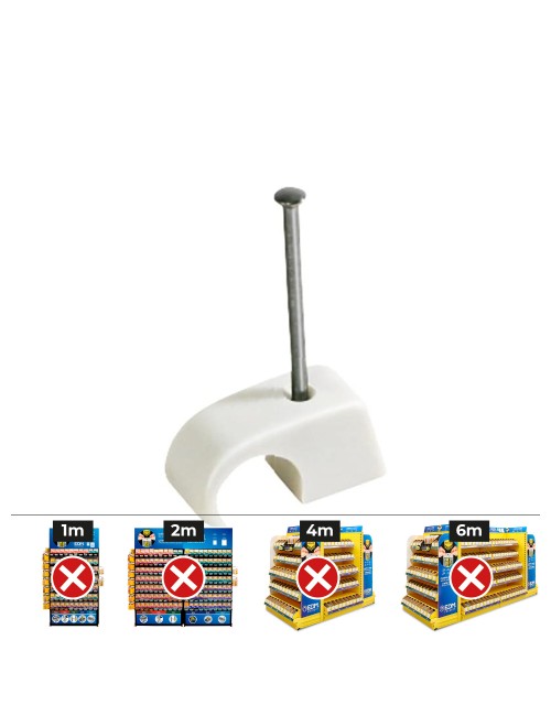 Plastigrap multidiámetro mplg ø4 - 5 - 6 mm, blanco, caja 200 uds