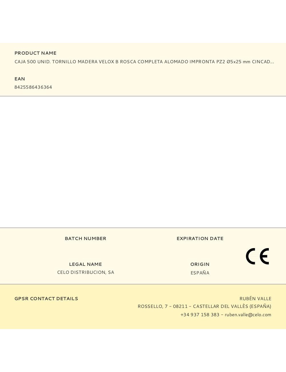 Caja 500 unid. tornillo madera velox b rosca completa alomado impronta pz2 ø5x25 mm cincado
