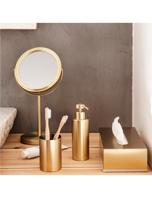 Escobillero wc inox, dorado, ø 9 x 40,5 cm